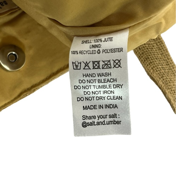 Salt + Umber Isla Jute Seashell Beach Straw Tote‎ Bag With Fringe - Picture 8 of 9